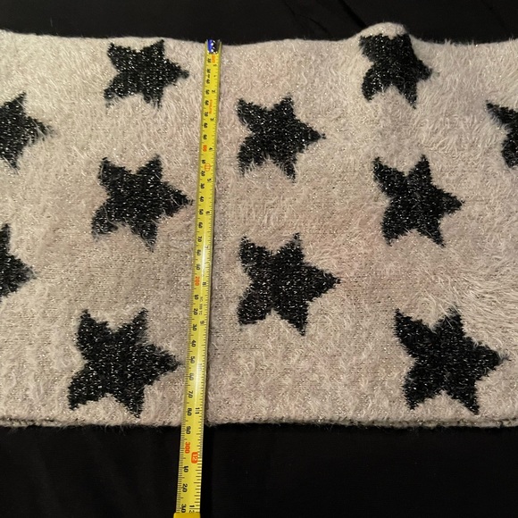 Infinity scarf winter silver stars - Picture 4 of 6